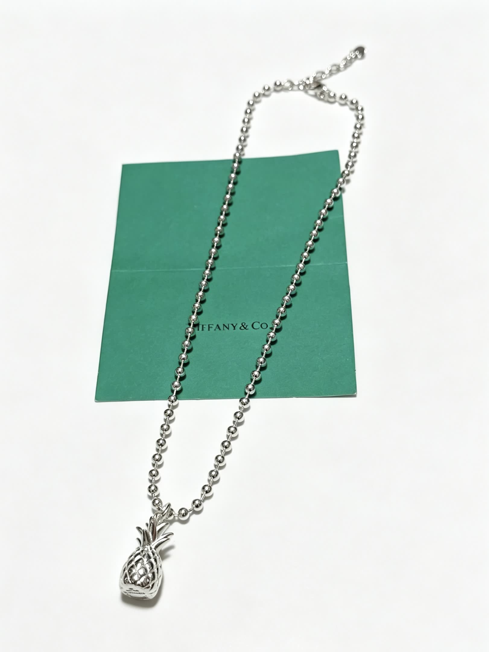 Tiffany & Co. Silver Pineapple Pendant Necklace